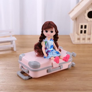 Mini Plastic Suitcase Luggage Play House Toys