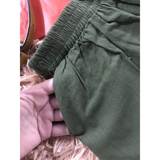 QUẦN SÓC DÀI THÔ KAKI CO GIÃN (HÌNH THẬT)