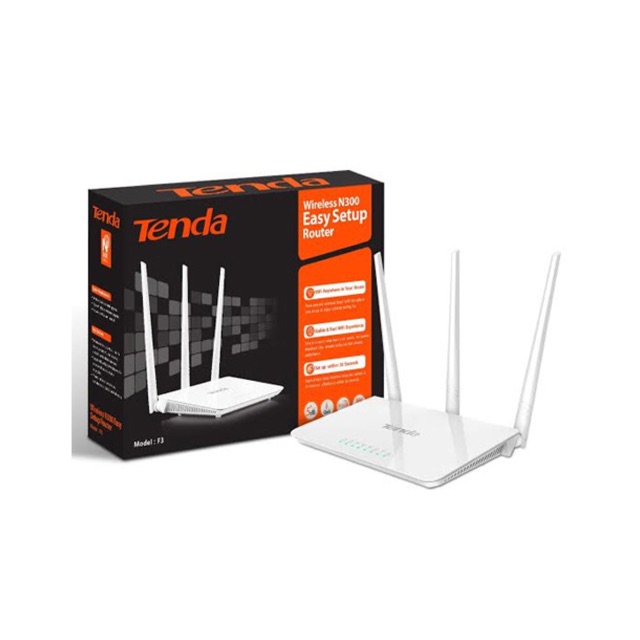 Bộ phát sóng wifi Tenda F3 - 3 ăng ten