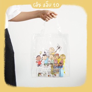 Túi Gia Đình Snoopy Trong Suốt