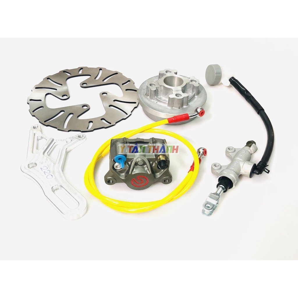 Bộ Đĩa Sau Wave Heo Rembo Xám Đĩa 220Mm V2 MS9012