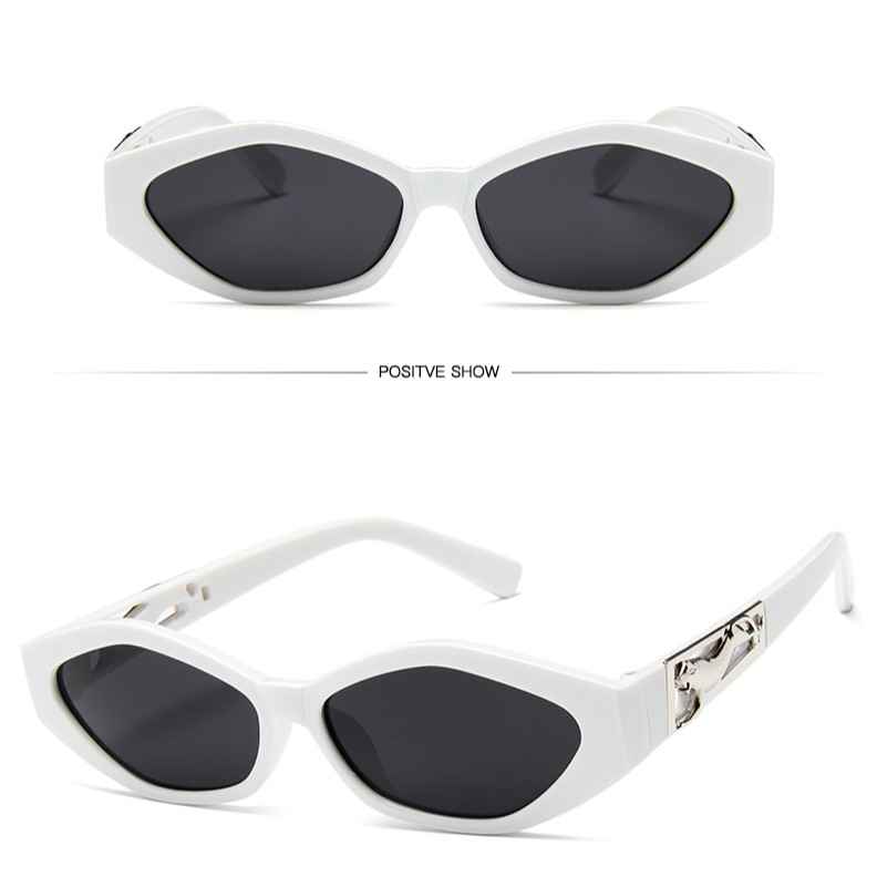 Kính Mát Gọng Oval Phong Cách Retro Cho Nữ