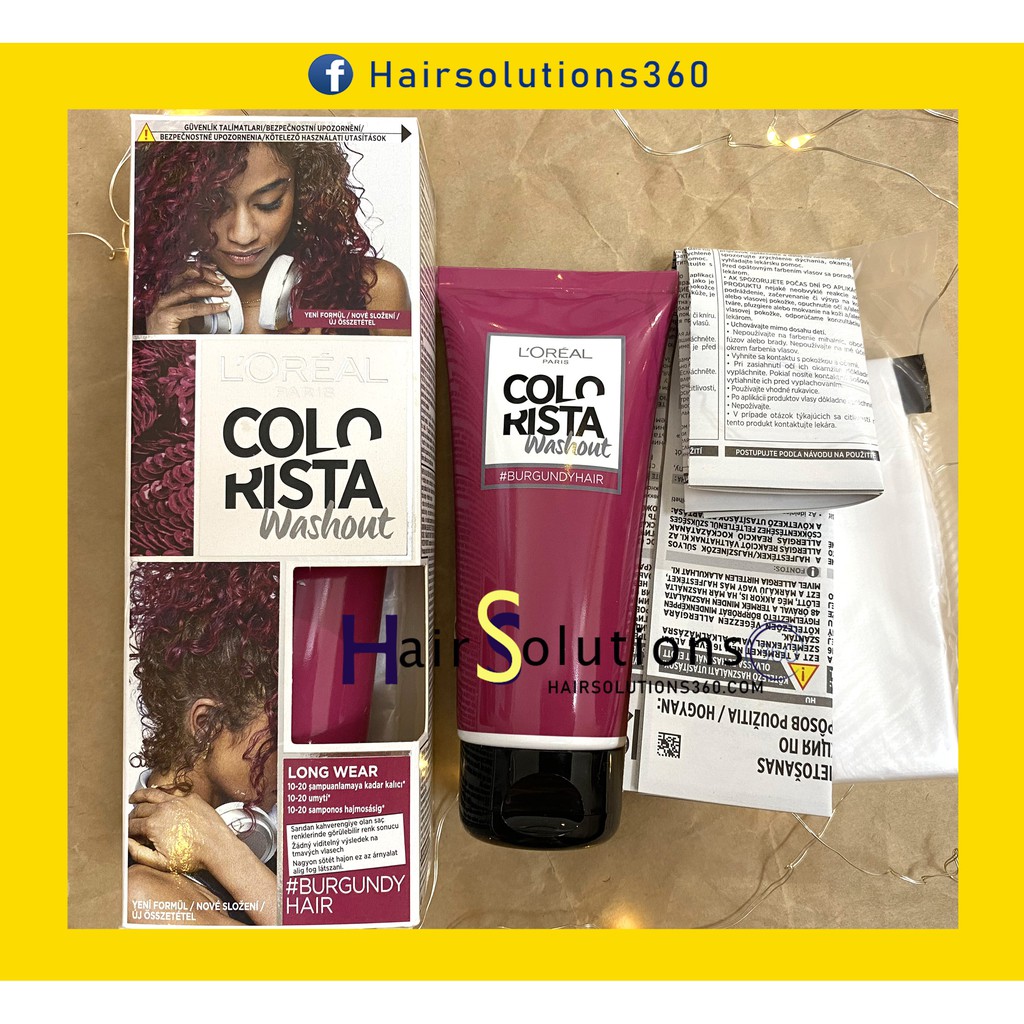 Thuốc nhuộm tóc Loreal colorista màu Burgundy - Hairsolutions360