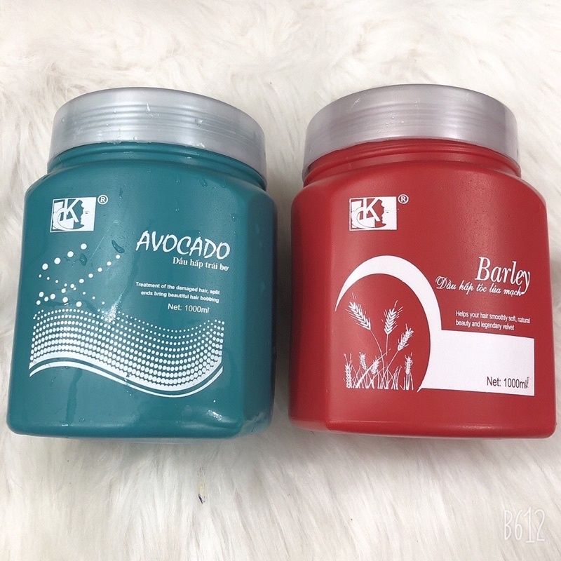 Hấp dầu, Dầu Xả, Dầu Ủ Tóc Barley Lúa Mạch và Hấp Dầu Trái Bơ 1000ml