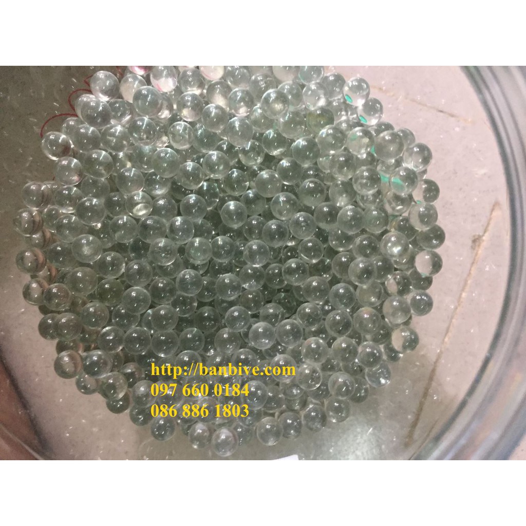 10 viên bi thuỷ tinh trong suốt đường kính 9mm