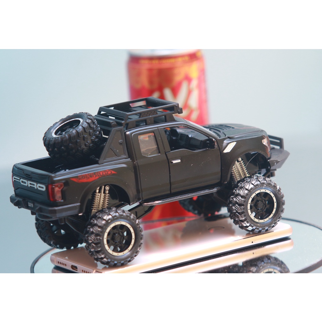 Xe mô hình tĩnh Ford Raptor F150 hợp kim, Đồ chơi cao cấp X_BOX, tỷ lệ 1:32, quà tặng, trang trí, sưu tầm.