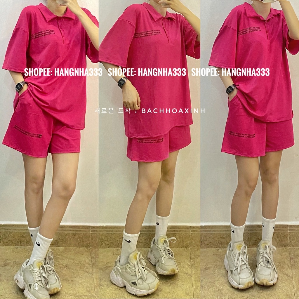 NEW ARRIVAL || Set bộ nữ Áo polo Quần short basic cá tính trendy Ulzzang