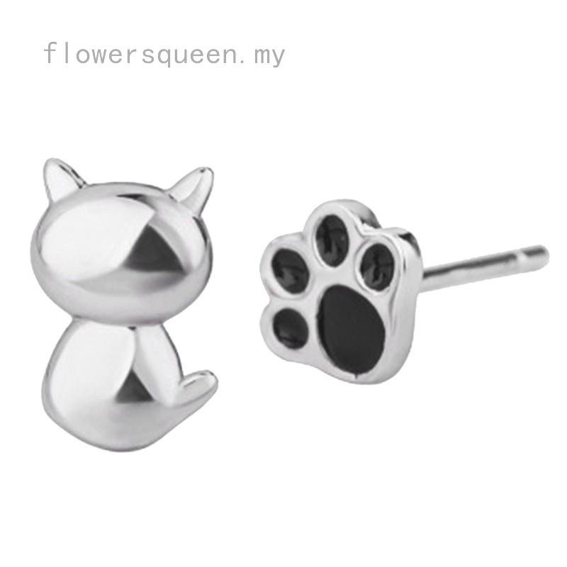 Bông Tai Hình Chân Mèo Dễ Thương Thời Trang Phổ Biến