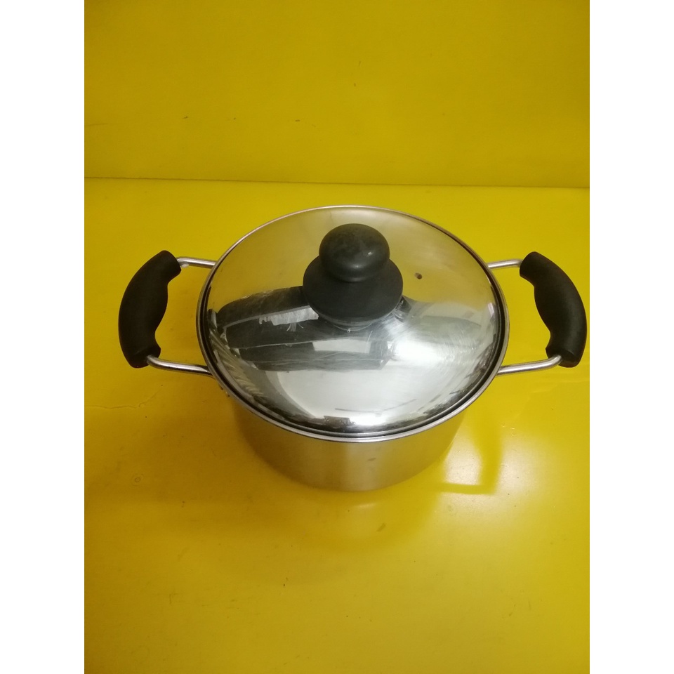 Nồi inox nội địa Nhật, size 21.5cm, cao 11cm (mã 767), Dùng được bếp từ