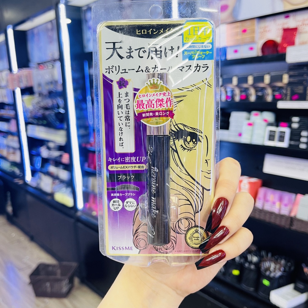 Chuốt Mi KISS ME Isehan Heroine Make Volume/Long Up Mascara Super Waterproof - 6g