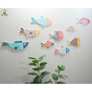 Bộ cá Decor 9 bé cá dán tường siêu đáng yêu Formex 8ly