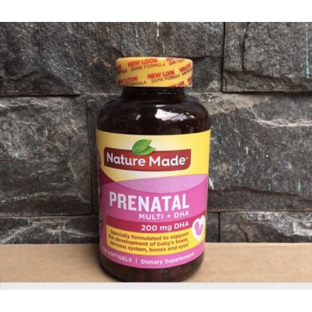 Vitamin Bầu tổng hợp Nature Made Prenatal DHA (150 viên)