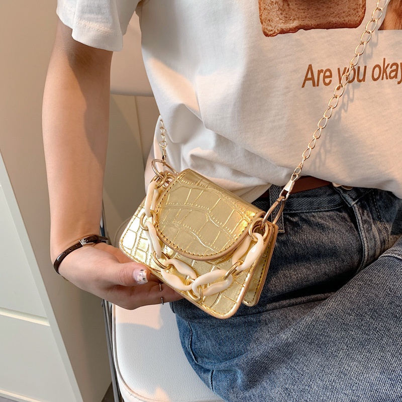 Túi đeo chéo mini IELGY phong cách cổ điển thời trang tùy chọn màu sắc cho nữ