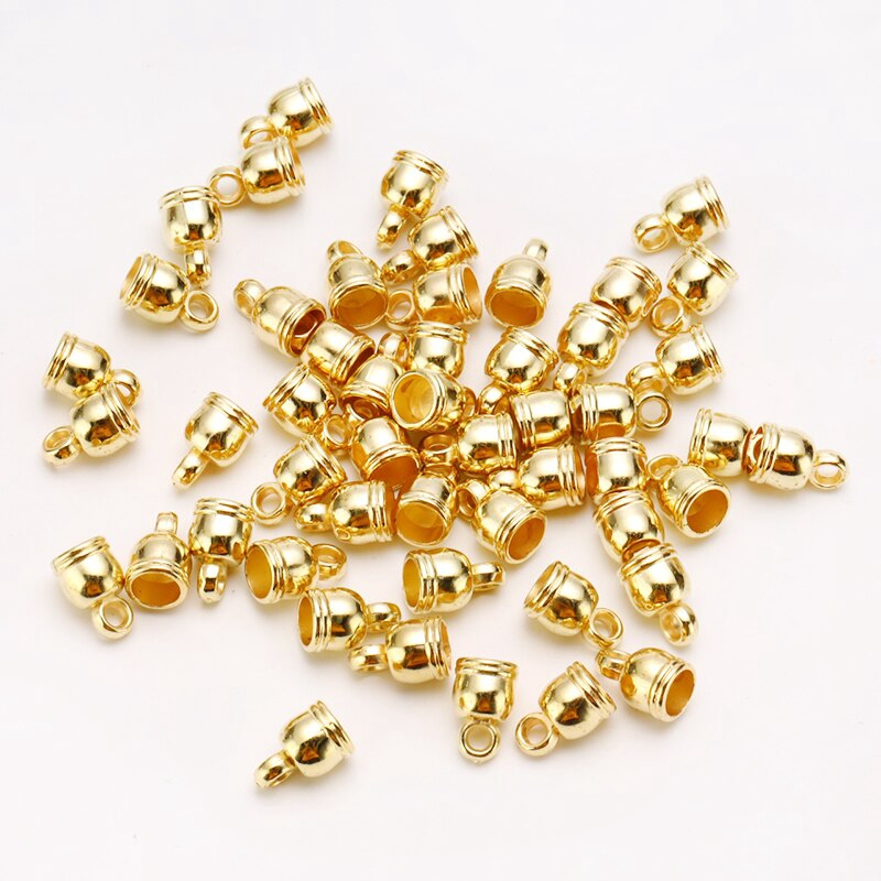 Bộ 50 nút tròn xỏ dây da dành cho làm trang sức diy