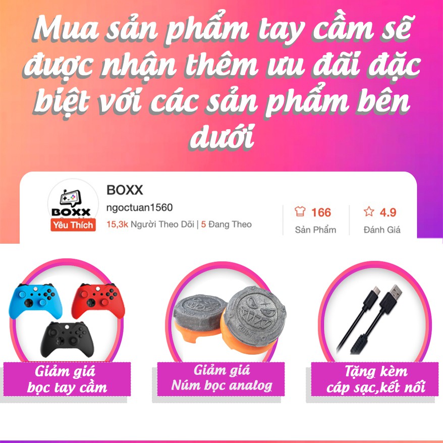 Tay cầm xbox series x, tay cầm chơi game xbox one series x,s chính hãng tặng kèm cáp