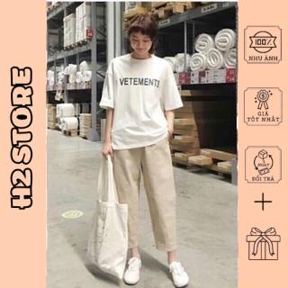 Quần baggy, quần ống rộng chất kaki co dãn đủ size S M L XL