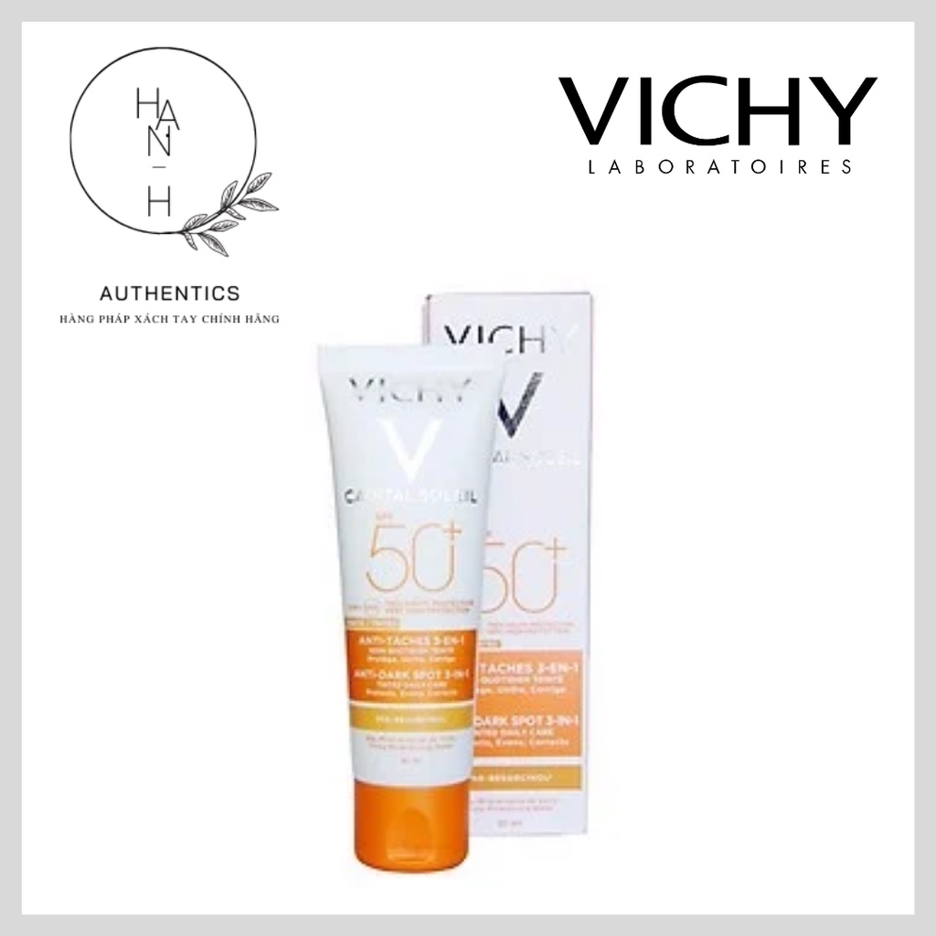 Kem chống nắng Vichy Ideal Soleil 3 in 1 Tinted Anti-Dark Spots Care SPF 50+