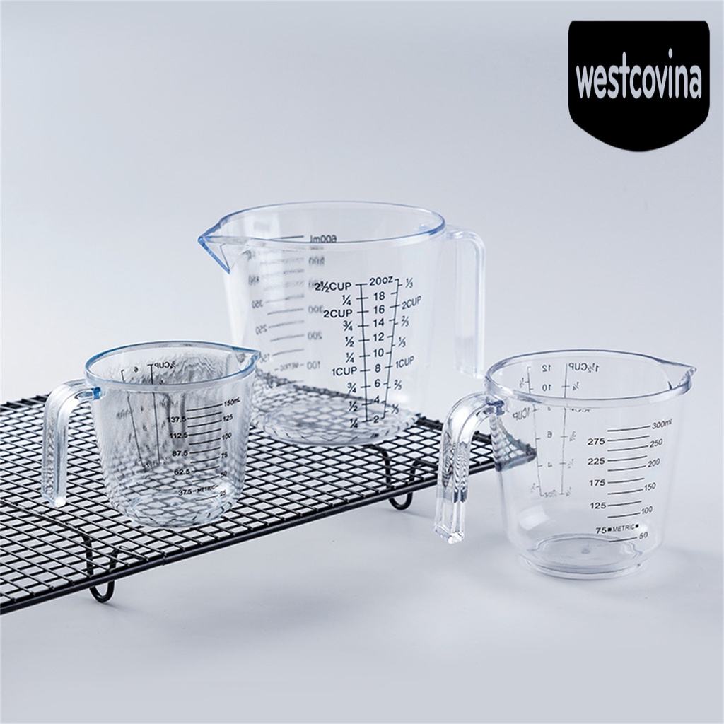 [Hot]☀ Cốc Đo Lường Trong Suốt Có Tay Cầm Tiện Dụng Cho Nhà Bếp