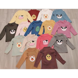 Áo thun cotton dài tay cho bé trai và bé gái 6-18kg