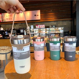 Bình nước giữ nhiệt Tyeso quai xách, bình siêu giữ nhiệt tiện lợi, nhiều màu sắc -vuabinhnuoc