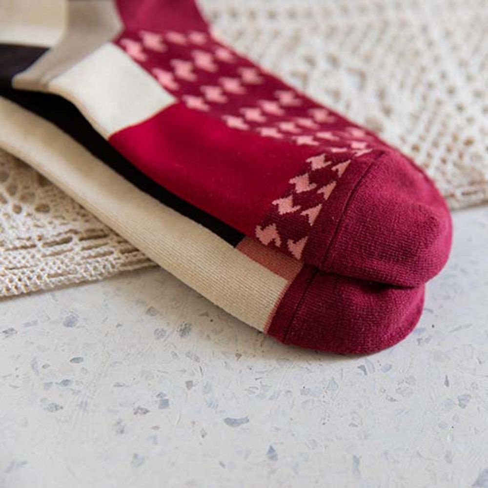 Vớ thể thao cotton mềm mại thấm hút mồ hôi họa tiết hình học đơn giản cho nam