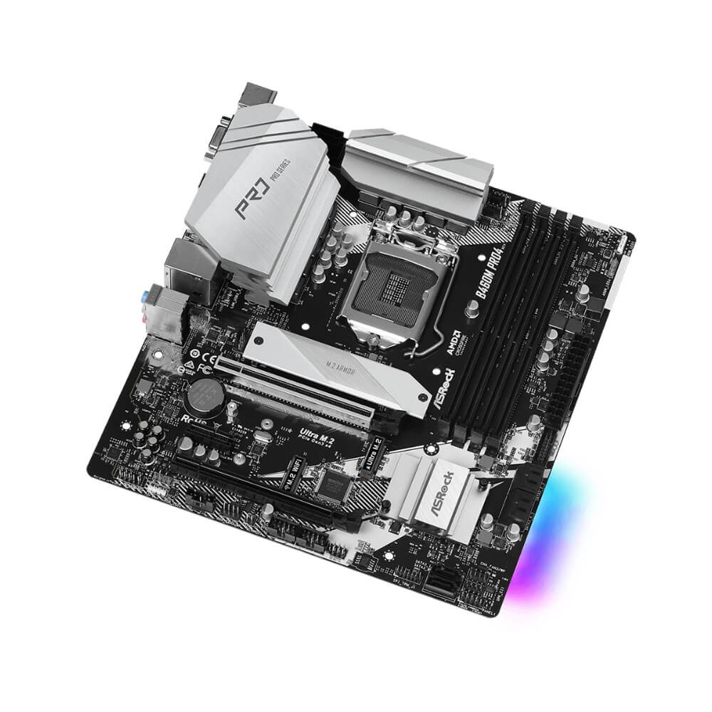 [Mã ELMS05 giảm 5% đơn 300k]Bo Mạch Chủ ASROCK B460M Pro4 NEW 100% Bảo hành 36T Chính hãng | BigBuy360 - bigbuy360.vn