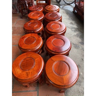 Đôn tròn gỗ Hương cao 50 mặt 30cm