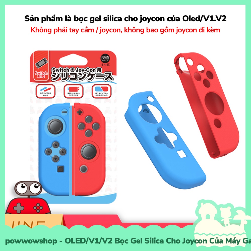 [Sẵn VN - Hỏa Tốc] Oled/V1/V2 Bọc Bảo Vệ Gel Silica Cho Joycon Của Máy Game Nintendo Switch IIN.E Style Collection