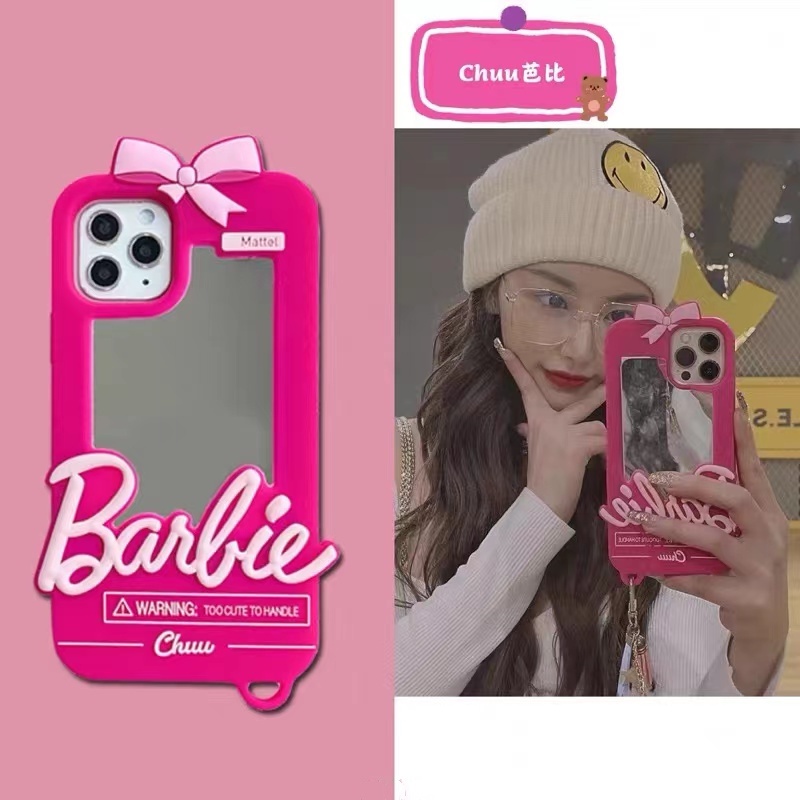 Ốp Điện Thoại Silicon Mềm Chống Sốc Hình Búp Bê Barbie Cho iPhone 14 Pro Max 13 12 Pro Max 11 X XR XS 7 8 Plus