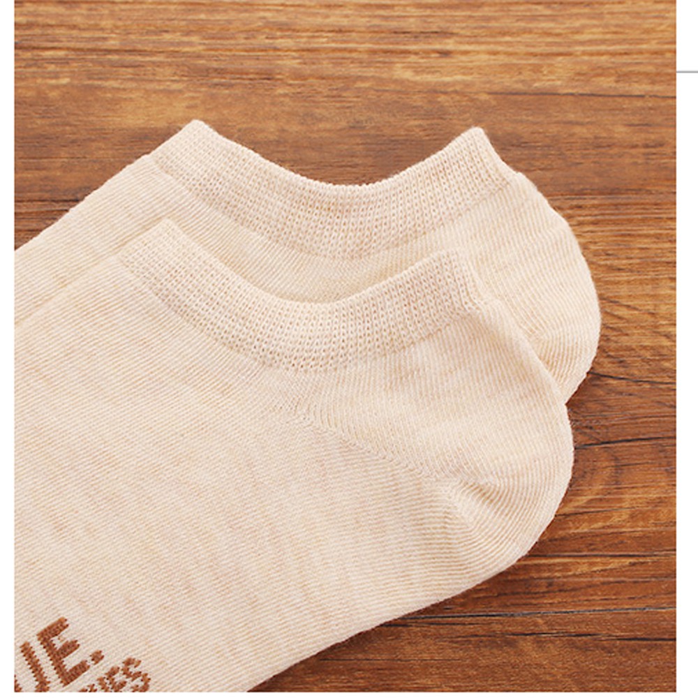 Set 7 đôi TẤT HÈ WEEK cổ ngắn cotton nhiều màu -QATE0184