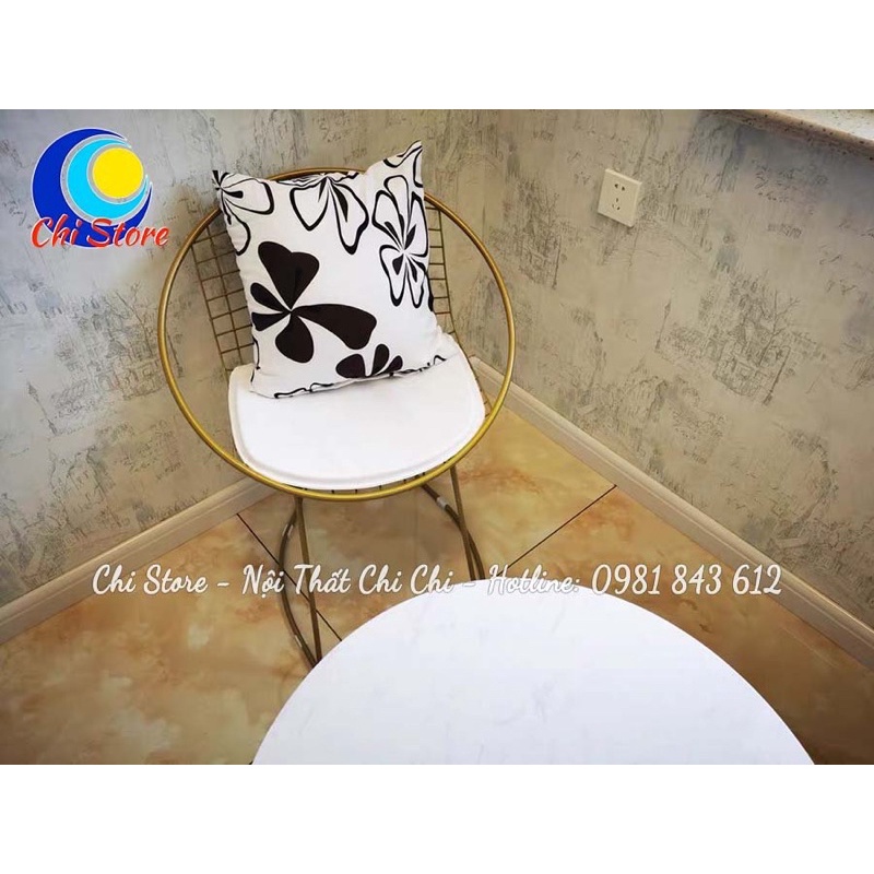 Bàn Ghế Ngồi Ban Công Chill, Ghế Tựa Cách Điệu Chụp Hình, Decor Quán Siêu Xinh