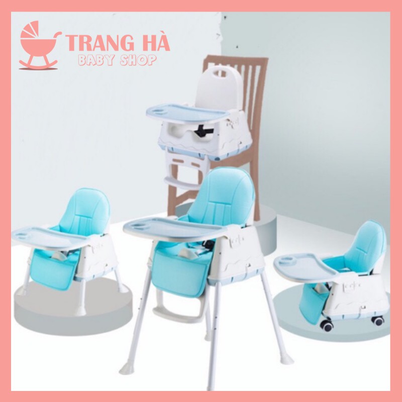 ⚡SALE SOCK⚡GHẾ ĂN DẶM ĐA NĂNG HANBEI CHÍNH HÃNG ĐẦY ĐỦ PHỤ KIỆN ĐỆM VÀ BÁNH XE BẢO HÀNH 1 NĂM