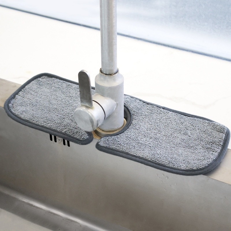 1 Thảm Lót Vòi Nước Nhà Bếp Nhà Tắm Chống Bắn Nước Chất Liệu Microfiber