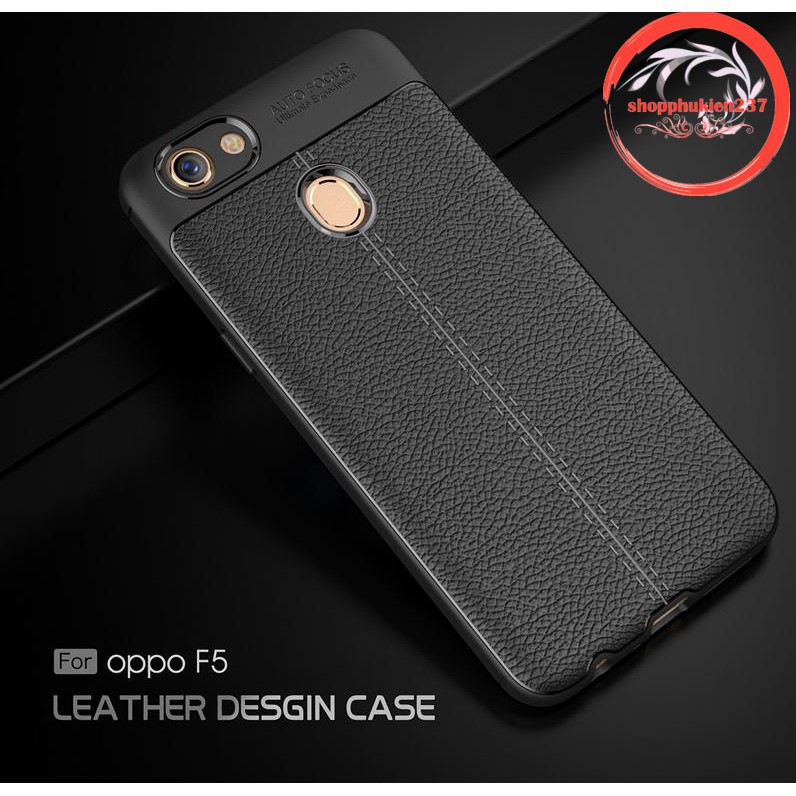 Ốp Lưng Auto Focus Vân Da Cho Oppo F5