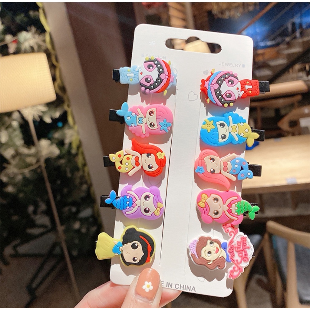 Kẹp Tóc Hình Hoạt Hình Xinh Xắn Cho Bé | Kẹp Tóc Nữ Silicone
