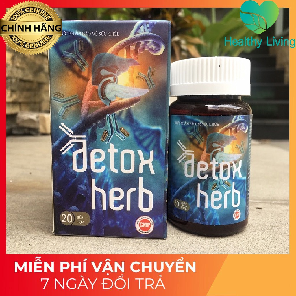 DETOXHERB Viên Uống Detox Thanh Lọc Cơ Thể Bồi Bổ Cơ Thể Tiêu Diệt Ký Sinh Trùng Nhanh Chóng Hiệu Quả