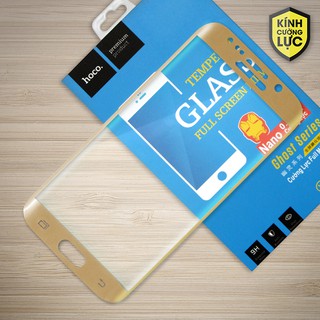 Mua Cường lực Galaxy S6 Edge hiệu Hoco Full LCD viền Gold