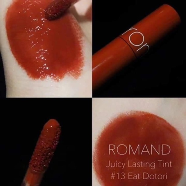 Son Bóng Romand Juicy Lasting Tint màu 13, Son Tint Bóng Romand Juicy Lasting Tint 12