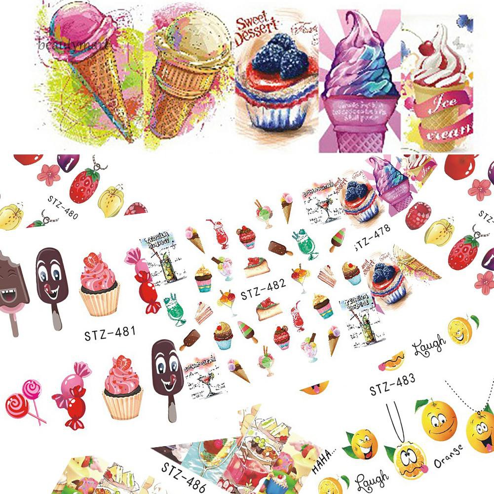 Set 18 tấm miếng dán trang trí móng nghệ thuật