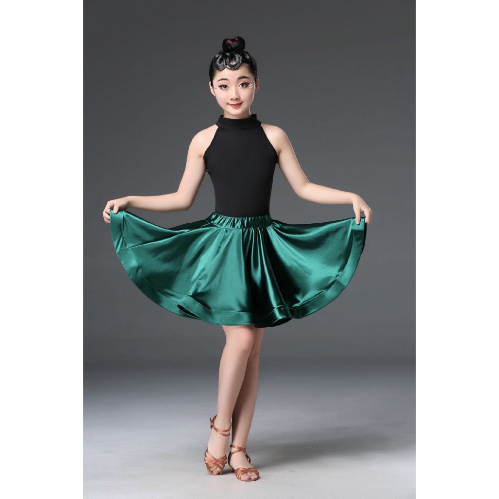 Sale 69% BỘ Đầm xoè tay ngắn hở lưng cho nữ dùng khi nhảy những vũ điệu latin, Purple,140cm Giá gốc 350000đ- 114B57