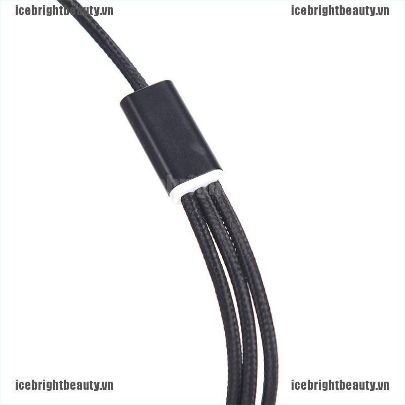 Dây Cáp Sạc Đồng Bộ Dữ Liệu Micro USB Loại C Đa Năng 3 Trong 1 Cho iPhone