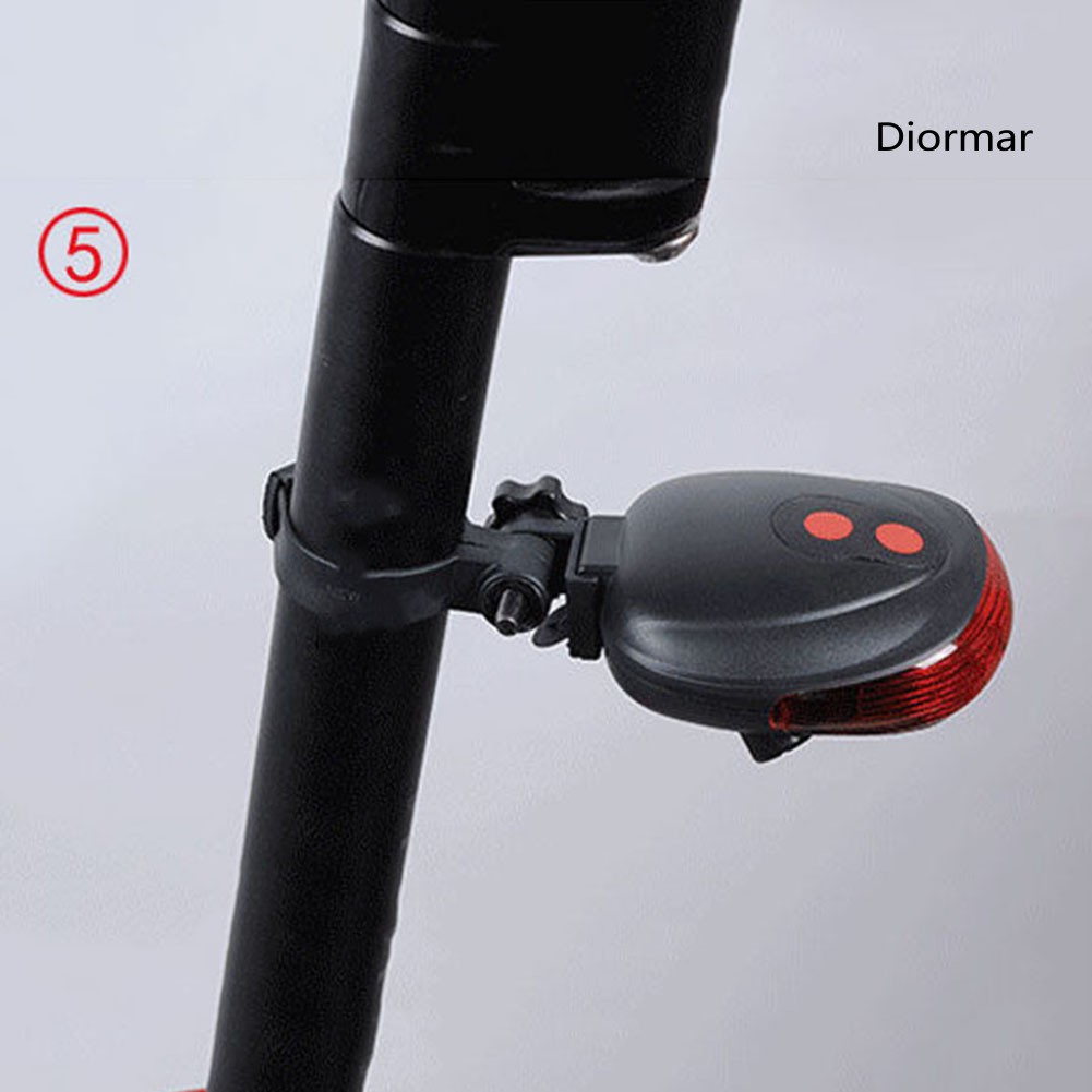 Đèn Led Hậu Cảnh Báo 5 Bóng Tiện Dụng Cho Xe Đạp