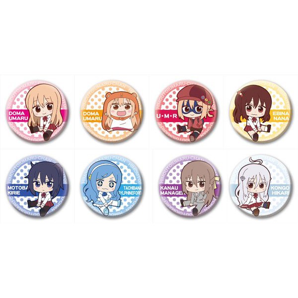 Combo 8 huy hiệu cài áo IN HÌNH Himouto! Umaru-chan Cô em gái hai mặt anime chibi dễ thương tiện lợi