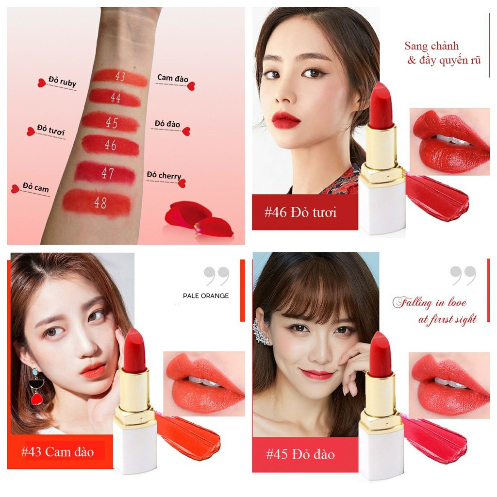 Son Thỏi lì Miss Rose son sắc màu tươi đẹp