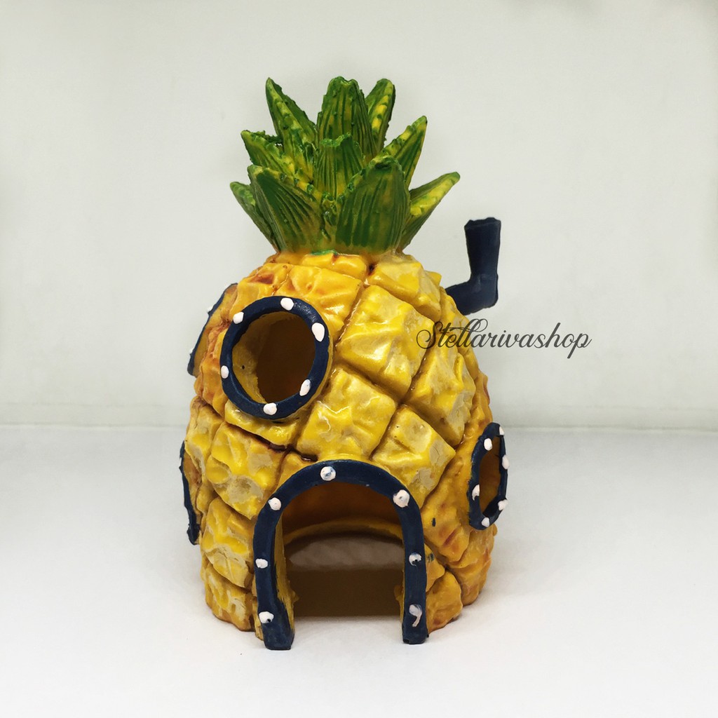 Mô Hình Nhà dứa lớn Làm Tiểu Cảnh - trang trí aquarium, bể thủy sinh quà tặng trang trí