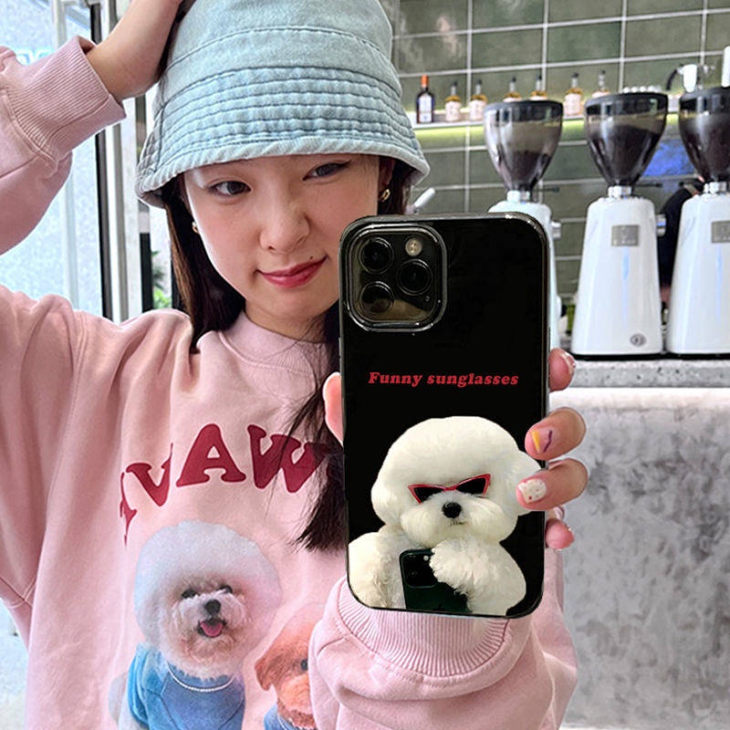 Niche Fashion Brand Cartoon Dog 14 Suitable for 13Promax Phone Case Iphone12 Apple 11 Black XR Female 8P 8qYN