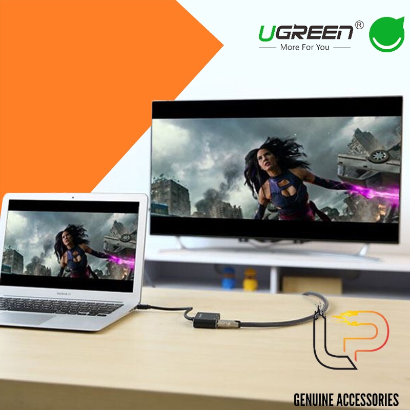 Cáp Thunderbolt - Mini Displayport to HDMI + VGA Ugreen 20422 - Cáp chuyển Mini Displayport ra HDMI + VGA Ugreen 20422