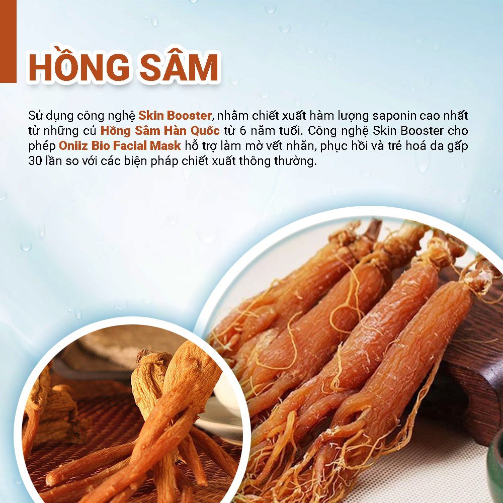 Mặt nạ dưỡng ẩm trắng da sinh học Oniiz - hỗ trợ ngừa mụn, ngừa lão hóa | BigBuy360 - bigbuy360.vn