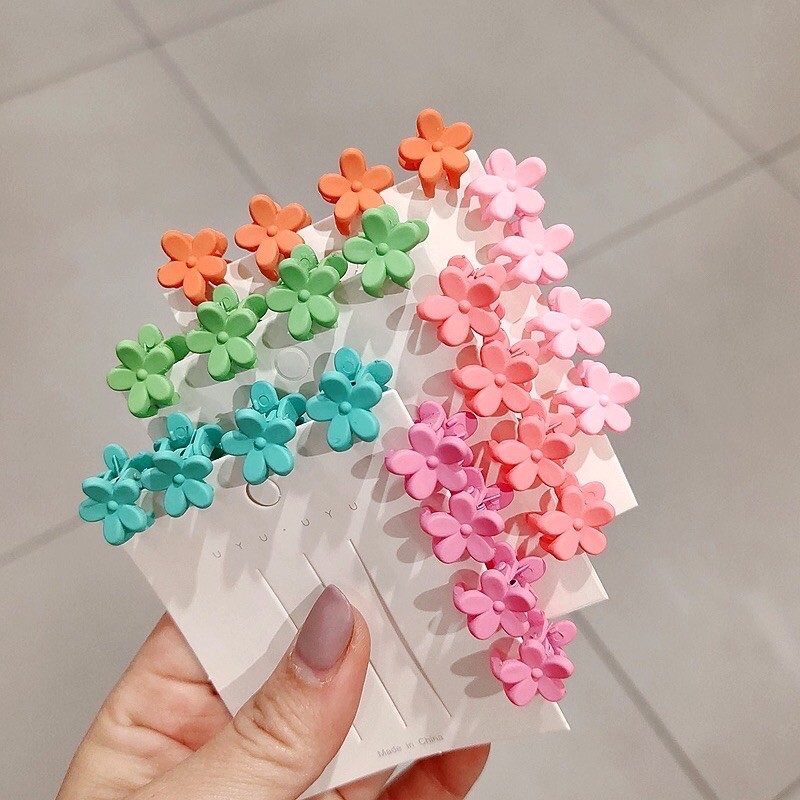 Set 10 Kẹp Càng Cua Mini Phong Cách Cute Hàn Quốc