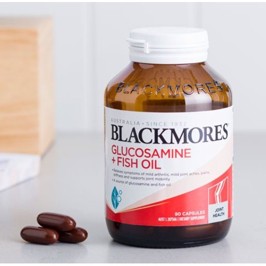 Viên uống bổ xương khớp kết hợp dầu cá Blackmores glucosamine + fish oil 90 viên blackmore Úc